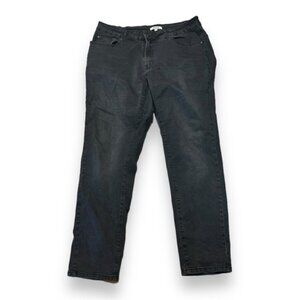 Womens Ari &Clo 16 Tapered Leg Black High Rise Jeans